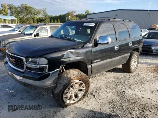 2002 GMC Yukon SLT with VIN 1GKEK13Z32R223491, listed as a Copart auction lot 69655684 with 210,705 mi miles and Salvage Title. Bid and sale history available at carsss.com. Image 1.