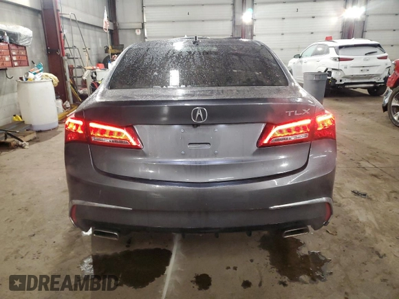 2020 Acura TLX w/Technology Pkg with VIN 19UUB2F41LA001689, listed as a Copart auction lot 41614065 with 84,736 mi miles and Salvage Title. Bid and sale history available at carsss.com. Image 6.