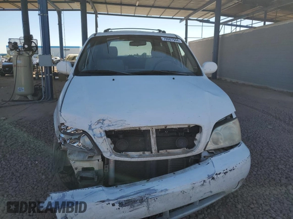 2005 Kia Sedona LX with VIN KNDUP132756719508, listed as a Copart auction lot 78007944 with 152,134 mi miles and Salvage Title. Bid and sale history available at carsss.com. Image 5.