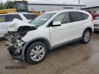 2012 Honda CR-V EX-L with VIN 5J6RM4H71CL059186, listed as a Copart auction lot 59742875 with Not provided miles and Salvage title. Bid and sale history available at DreamBid. Image 1.