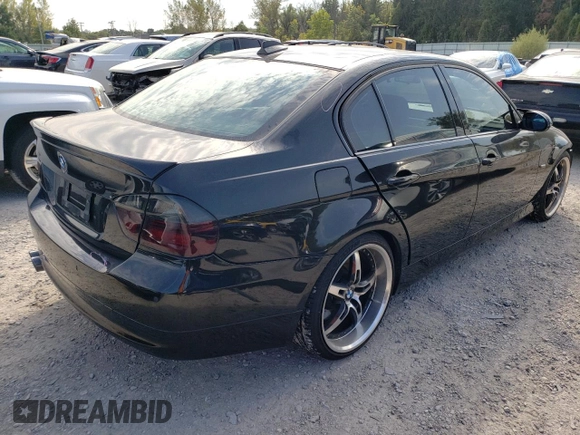 2006 BMW 3 Series 330i with VIN WBAVB33566PS10107, listed as a Copart auction lot 71711504 with 144,308 mi miles and Salvage Title. Bid and sale history available at DreamBid. Image 3.