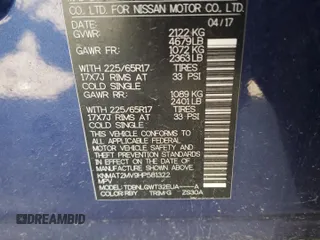 2017 Nissan Rogue S with VIN KNMAT2MV9HP581322, listed as a Copart auction lot 53615945 with 106,967 mi miles and Salvage Title. Bid and sale history available at DreamBid. Image 13.
