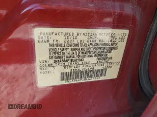 2011 Nissan Sentra 2.0 with VIN 3N1AB6AP1BL627943, listed as a Copart auction lot 56503735 with 116,503 mi miles and Salvage title. Bid and sale history available at DreamBid. Image 13.