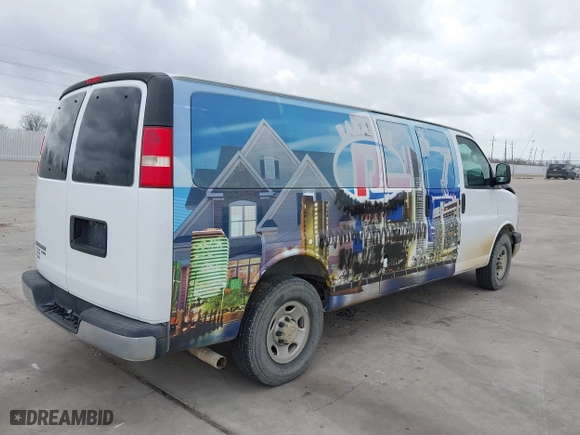 2013 Chevrolet Express Passenger 1LT with VIN 1GAZG1FA2D1176551, listed as a IAAI auction lot 41755208 with 78,045 mi miles. Bid and sale history available at carsss.com. Image 4.
