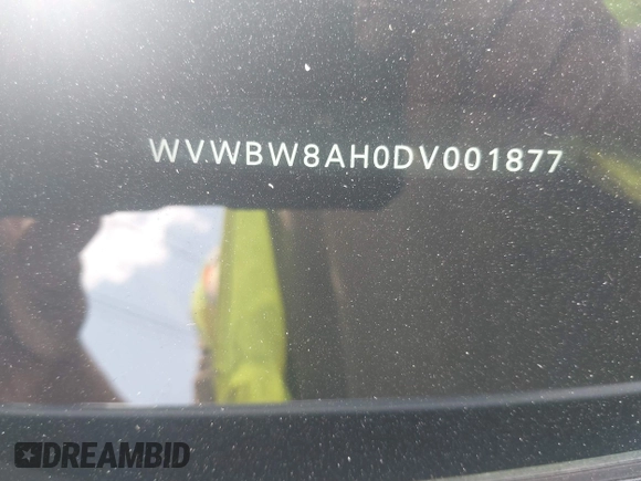 2013 Volkswagen Eos Komfort с VIN WVWBW8AH0DV001877, выставлен на аукционе IAAI как лот 42296540 с пробегом 111 994 миль миль и . История ставок и продаж доступна на DreamBid. Изображение 9.