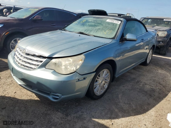 2009 Chrysler Sebring Touring with VIN 1C3LC55D49N515536, listed as a Copart auction lot 77092124 with 69,796 mi miles and Non Repairable. Bid and sale history available at carsss.com. Image 1.