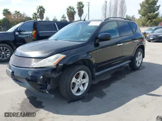 2005 Nissan Murano SE with VIN JN8AZ08T55W315216, listed as a IAAI auction lot 41763368 with 229,128 mi miles. Bid and sale history available at carsss.com. Image 2.
