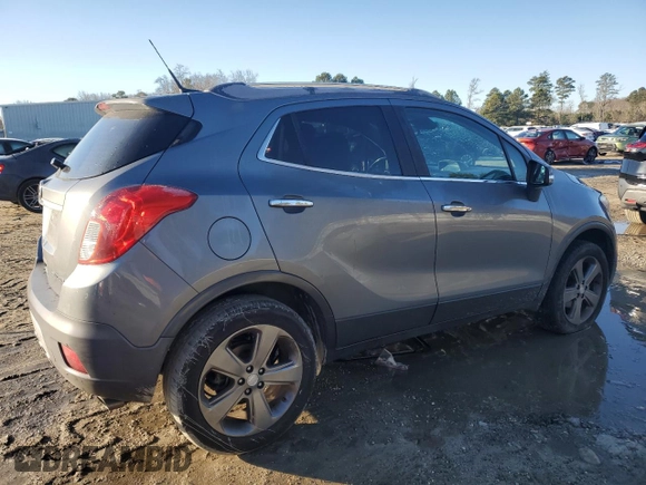 2014 Buick Encore with VIN KL4CJASB9EB595001, listed as a Copart auction lot 41593305 with 125,580 mi miles and Salvage Title. Bid and sale history available at carsss.com. Image 3.