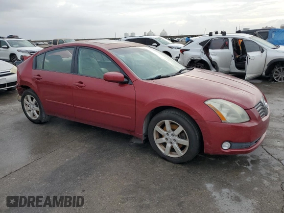 2004 Nissan Maxima SL with VIN 1N4BA41E34C912915, listed as a Copart auction lot 77975724 with 124,033 mi miles and Salvage Title. Bid and sale history available at carsss.com. Image 4.