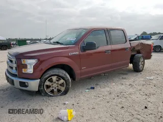 2015 Ford F-150 XL with VIN 1FTEW1CP2FKD88977, listed as a Copart auction lot 57837725 with 182,041 mi miles and Salvage title. Bid and sale history available at DreamBid. Image 1.
