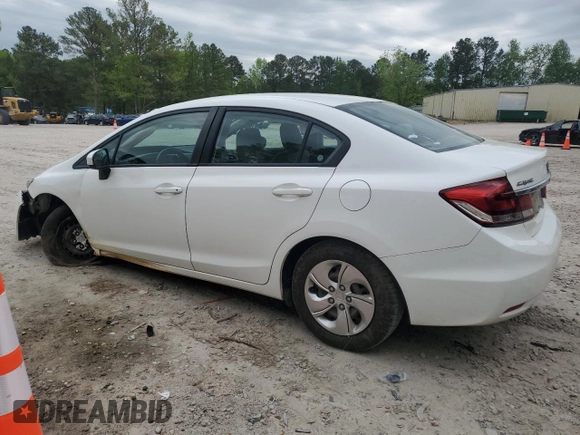 2015 Honda Civic LX with VIN 2HGFB2F55FH558449, listed as a Copart auction lot 53032415 with 68,756 mi miles and Salvage Title. Bid and sale history available at carsss.com. Image 2.