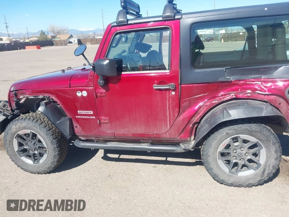 2013 Jeep Wrangler Sport with VIN 1C4AJWAG3DL608342, listed as a IAAI auction lot 41858662 with 118,504 mi miles and . Bid and sale history available at DreamBid. Image 6.
