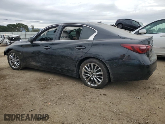 2018 Infiniti Q50 3.0t LUXE with VIN JN1EV7AP1JM358653, listed as a Copart auction lot 43654865 with 91,340 mi miles and Salvage Title. Bid and sale history available at carsss.com. Image 2.