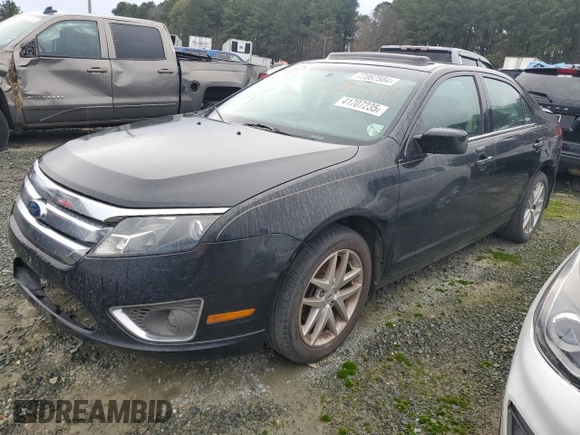 2012 Ford Fusion SEL with VIN 3FAHP0JA1CR203415, listed as a Copart auction lot 41707235 with 326,401 mi miles and Salvage Title. Bid and sale history available at carsss.com. Image 1.