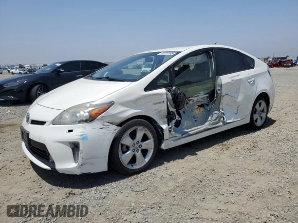 2013 Toyota Prius One with VIN JTDKN3DU1D5627145, listed as a Copart auction lot 62222195 with 197,656 mi miles and Salvage title. Bid and sale history available at DreamBid. Image 1.
