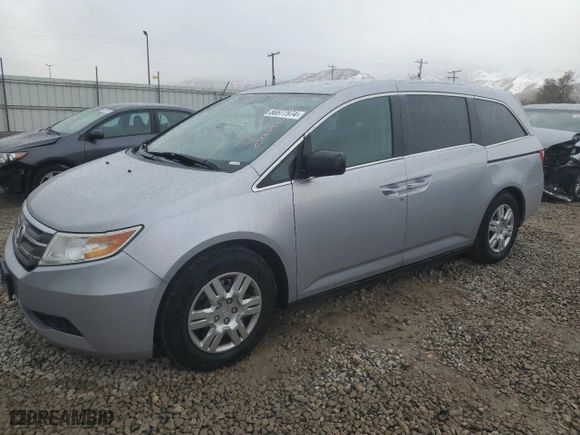 2011 Honda Odyssey LX with VIN 5FNRL5H27BB034345, listed as a Copart auction lot 80877974 with 100,263 mi miles and Salvage Title. Bid and sale history available at carsss.com. Image 1.