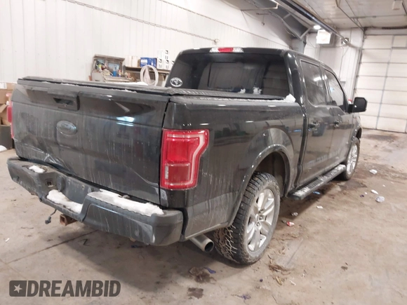 2015 Ford F-150 XLT with VIN 1FTEW1EG5FKE75348, listed as a IAAI auction lot 41599920 with 123,503 mi miles. Bid and sale history available at carsss.com. Image 4.