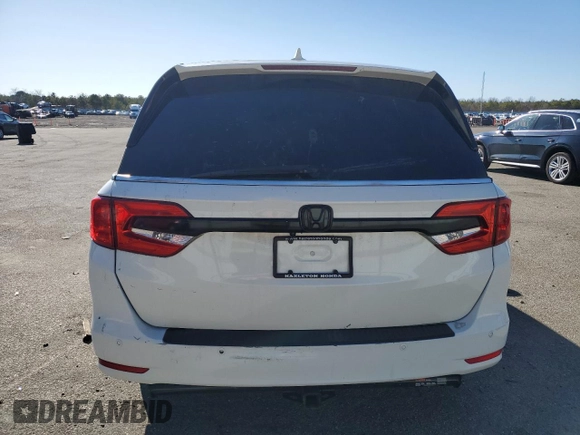 2019 Honda Odyssey Elite with VIN 5FNRL6H98KB004399, listed as a Copart auction lot 43932075 with 35,843 mi miles and Salvage Title. Bid and sale history available at DreamBid. Image 6.