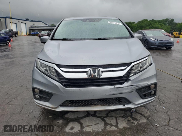 2018 Honda Odyssey EX-L z VIN 5FNRL6H74JB033475, wystawiony jako Copart lot #55736415 z przebiegiem 104 108 mil mil oraz Szkoda całkowita • Salvage title. Historia ofert i sprzedaży dostępna na DreamBid. Obrazek 5.