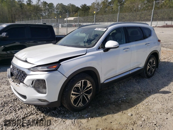 2019 Hyundai Santa Fe Ultimate with VIN 5NMS53AA1KH114031, listed as a Copart auction lot 50471895 with 74,864 mi miles and Salvage Title. Bid and sale history available at carsss.com. Image 1.