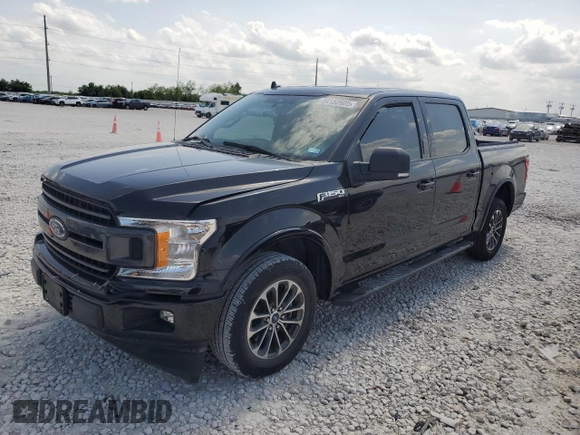 2020 Ford F-150 XL with VIN 1FTEW1C51LKF53637, listed as a Copart auction lot 54132605 with 27,132 mi miles and Salvage title. Bid and sale history available at DreamBid. Image 1.