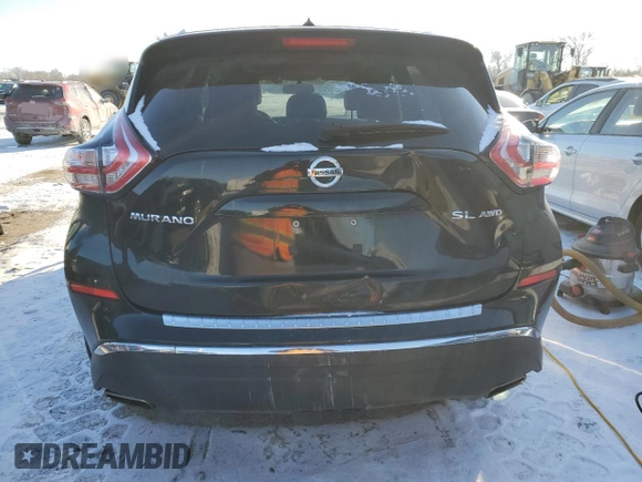 2015 Nissan Murano SV with VIN 5N1AZ2MH4FN270782, listed as a Copart auction lot 88063505 with 138,797 mi miles and Salvage title. Bid and sale history available at DreamBid. Image 6.