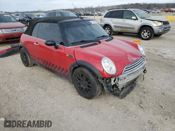 2008 MINI Convertible with VIN WMWRF33588TG17946, listed as a Copart auction lot 41875965 with 58,741 mi miles and Salvage title. Bid and sale history available at DreamBid. Image 4.