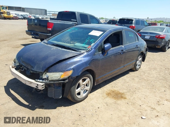 2008 Honda Civic LX with VIN 1HGFA16538L049415, listed as a IAAI auction lot 42127545 with 165,833 mi miles and . Bid and sale history available at DreamBid. Image 2.