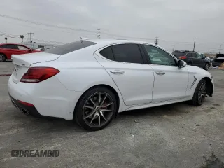 2019 Genesis G70 Advanced with VIN KMTG74LEXKU024019, listed as a Copart auction lot 50832935 with 111,373 mi miles and Salvage Title. Bid and sale history available at DreamBid. Image 3.
