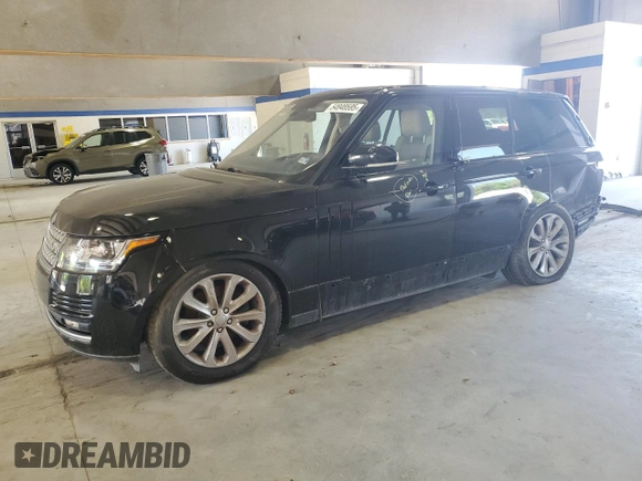 2016 Land Rover Range Rover HSE with VIN SALGS2KF2GA258801, listed as a Copart auction lot 54948595 with 56,495 mi miles and Salvage title. Bid and sale history available at DreamBid. Image 1.
