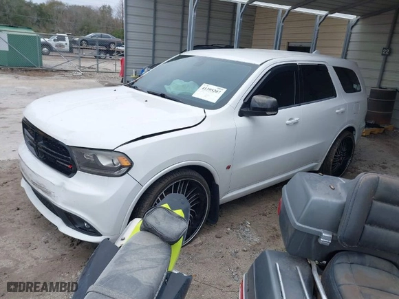 2017 Dodge Durango GT with VIN 1C4RDHDG1HC759493, listed as a IAAI auction lot 41395207 with 1 mi miles. Bid and sale history available at carsss.com. Image 2.