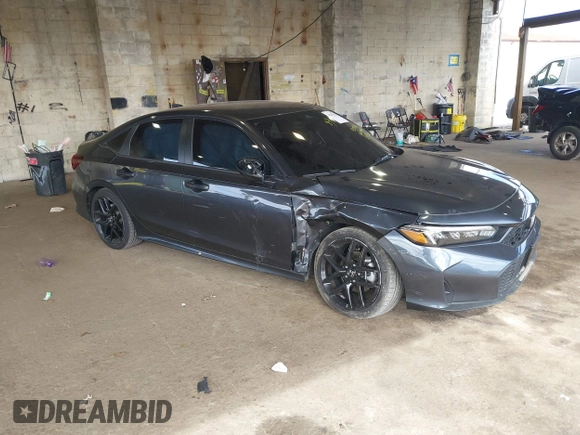 2025 Honda Civic Sport with VIN 2HGFE2F57SH524448, listed as a IAAI auction lot 42051024 with 23,270 mi miles and . Bid and sale history available at DreamBid. Image 1.