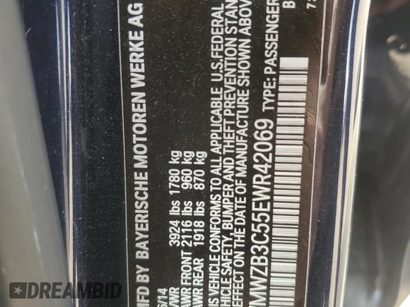 2014 MINI Countryman z VIN WMWZB3C55EWR42069, wystawiony jako Copart lot #54476425 z przebiegiem 42 218 mil mil oraz Szkoda całkowita • Salvage title. Historia ofert i sprzedaży dostępna na DreamBid. Obrazek 12.