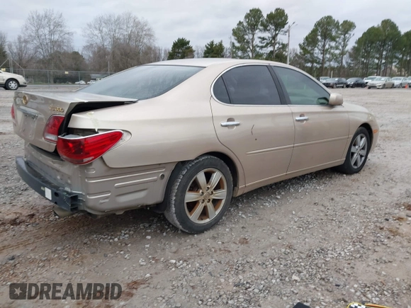 2005 Lexus ES 350 with VIN JTHBA30G655068834, listed as a IAAI auction lot 41681289 with 181,681 mi miles and . Bid and sale history available at DreamBid. Image 4.