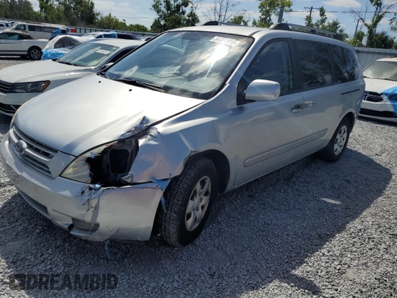 2008 Kia Sedona LX with VIN KNDMB233986220663, listed as a Copart auction lot 54321825 with 125,504 mi miles and Salvage Title. Bid and sale history available at DreamBid. Image 1.