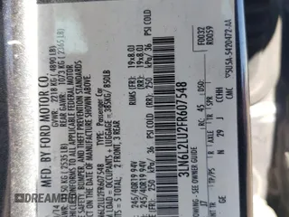 2015 Lincoln MKZ Hybrid z VIN 3LN6L2LU2FR607548, wystawiony jako Copart lot #61922775 z przebiegiem 255 797 mil mil oraz Szkoda całkowita • Salvage title. Historia ofert i sprzedaży dostępna na DreamBid. Obrazek 12.