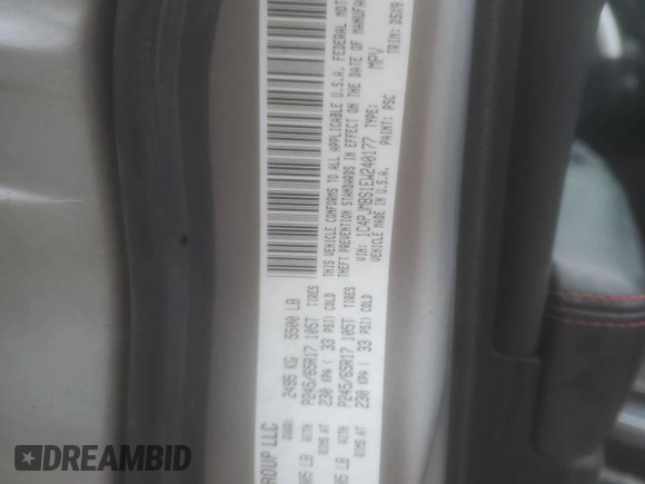 2014 Jeep Cherokee Trailhawk with VIN 1C4PJMBS1EW240177, listed as a Copart auction lot 43321715 with 212,339 mi miles and Salvage title. Bid and sale history available at DreamBid. Image 13.
