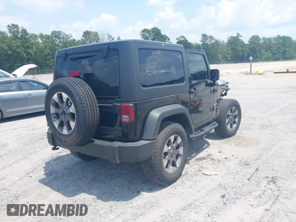 2017 Jeep Wrangler Sport z VIN 1C4AJWAG0HL618140, wystawiony jako IAAI lot #42582104 z przebiegiem 77 883 mil mil oraz . Historia ofert i sprzedaży dostępna na DreamBid. Obrazek 4.