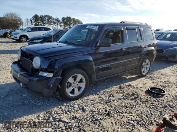 2013 Jeep Patriot Latitude with VIN 1C4NJPFB1DD191673, listed as a Copart auction lot 42014715 with 141,349 mi miles and Salvage Title. Bid and sale history available at carsss.com. Image 1.