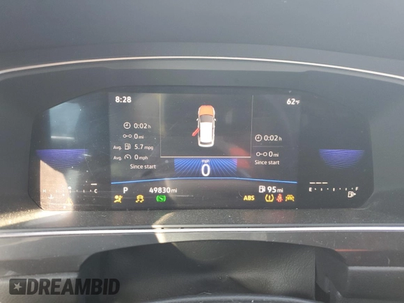 2022 Volkswagen Tiguan S with VIN 3VV1B7AXXNM120171, listed as a Copart auction lot 55880305 with 49,830 mi miles and Salvage title. Bid and sale history available at DreamBid. Image 9.