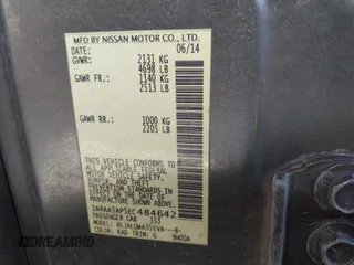 2014 Nissan Maxima S z VIN 1N4AA5AP5EC484642, wystawiony jako IAAI lot #42012492 z przebiegiem 109 413 mil mil oraz . Historia ofert i sprzedaży dostępna na DreamBid. Obrazek 9.