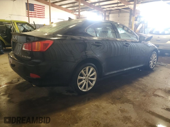 2009 Lexus IS 250 with VIN JTHCK262895032060, listed as a Copart auction lot 48746225 with 151,696 mi miles and Salvage Title. Bid and sale history available at DreamBid. Image 3.
