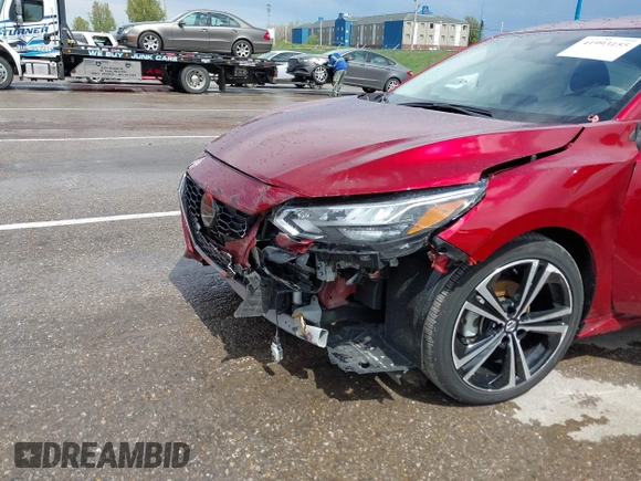 2023 Nissan Sentra SR with VIN 3N1AB8DV4PY231604, listed as a IAAI auction lot 41993155 with 20,485 mi miles and . Bid and sale history available at DreamBid. Image 6.