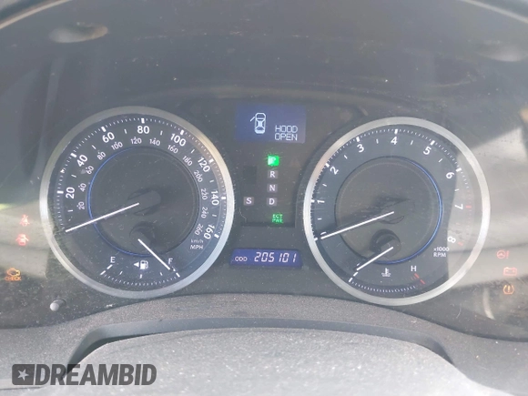 2012 Lexus IS 250 с VIN JTHBF5C20C5170396, выставлен на аукционе IAAI как лот 41804588 с пробегом 205 101 миль миль и . История ставок и продаж доступна на DreamBid. Изображение 7.