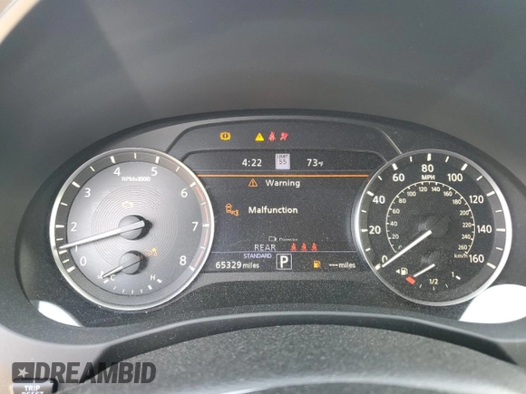 2022 Infiniti QX55 Sensory with VIN 3PCAJ5L39NF101440, listed as a Copart auction lot 50713715 with 65,329 mi miles and Salvage title. Bid and sale history available at DreamBid. Image 9.
