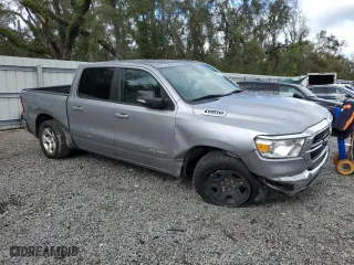 2020 Ram 1500 Big Horn with VIN 1C6RRFFG6LN361011, listed as a Copart auction lot 46624725 with 72,224 mi miles and Salvage Title. Bid and sale history available at carsss.com. Image 4.