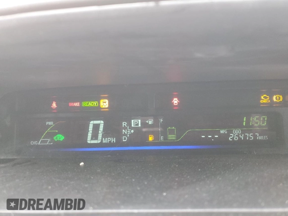 2015 Toyota Prius Two with VIN JTDZN3EU1FJ021383, listed as a Copart auction lot 45040275 with 264,757 mi miles and Clean title. Bid and sale history available at DreamBid. Image 9.