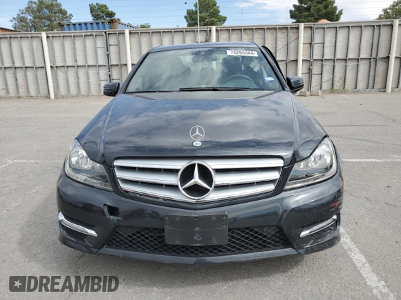 2012 Mercedes-Benz C 350 Sport with VIN WDDGF5HB2CR213828, listed as a Copart auction lot 76286344 with 32,985 mi miles and Salvage Title. Bid and sale history available at DreamBid. Image 5.