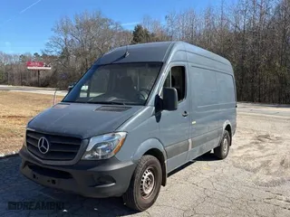2018 Mercedes-Benz Sprinter Cargo Van Worker with VIN WD3PE7CD8JP637860, listed as a Copart auction lot 88929235 with 104,701 mi miles and Clean Title. Bid and sale history available at carsss.com. Image 2.