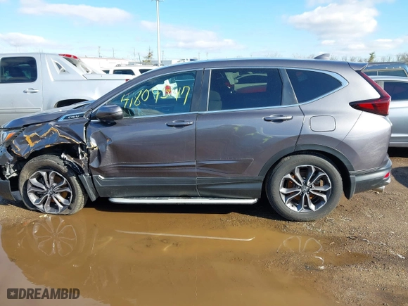 2020 Honda CR-V EX-L with VIN 2HKRW2H87LH611467, listed as a IAAI auction lot 41809547 with 54,744 mi miles. Bid and sale history available at carsss.com. Image 14.